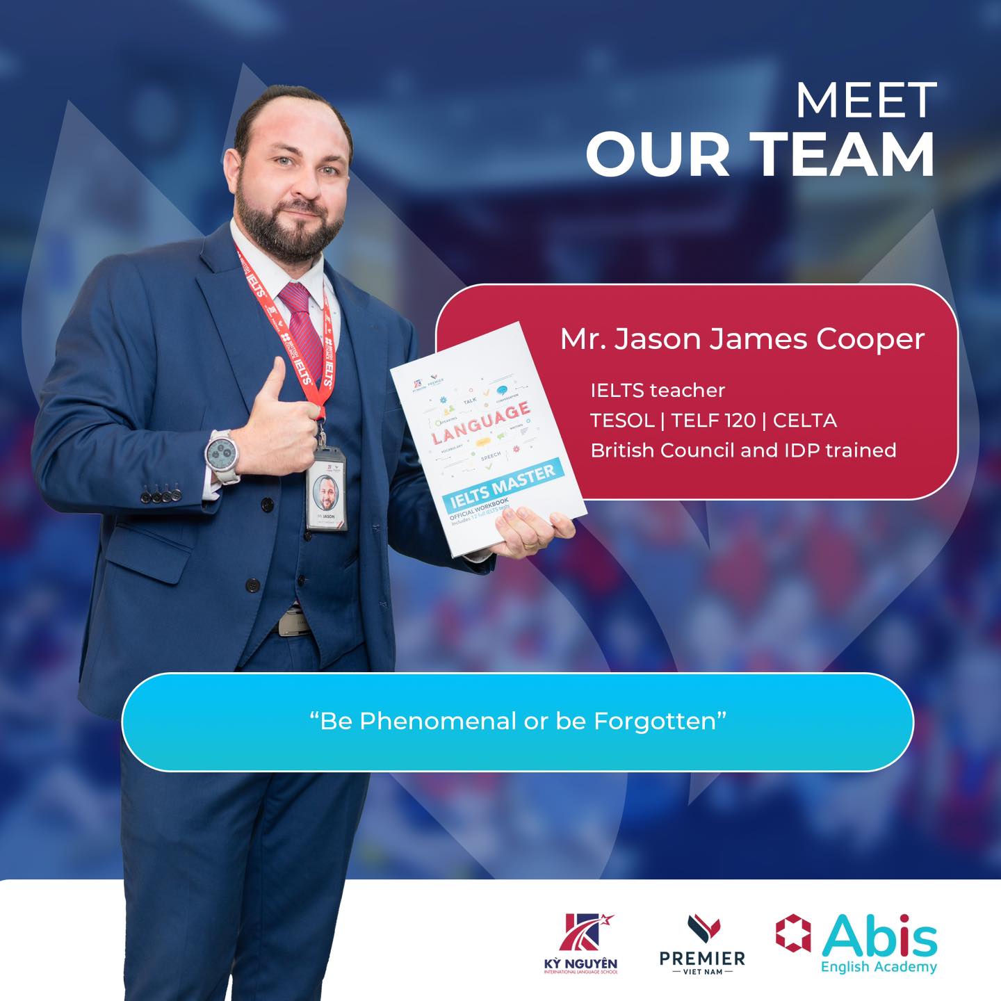 Jason James Cooper - Giáo viên Tiếng Anh