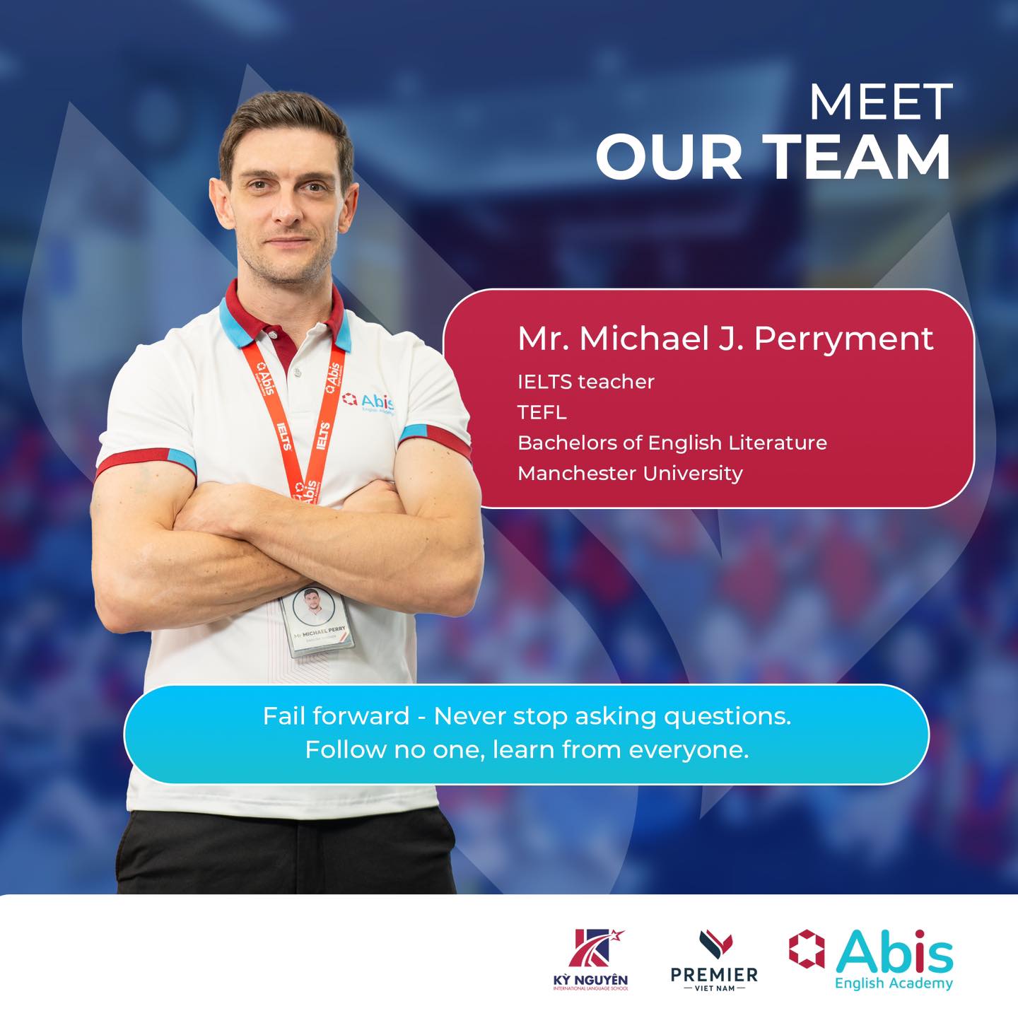 Michael Joseph Perryment - Giáo viên tiếng Anh